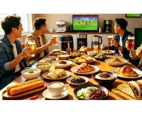 解锁看球新姿势,京东厨房小家电请球迷吃48国早餐啦